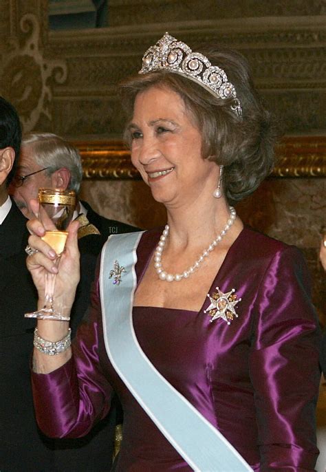 Queen Sofia’s Elegant Diamond and Pearl Tiara