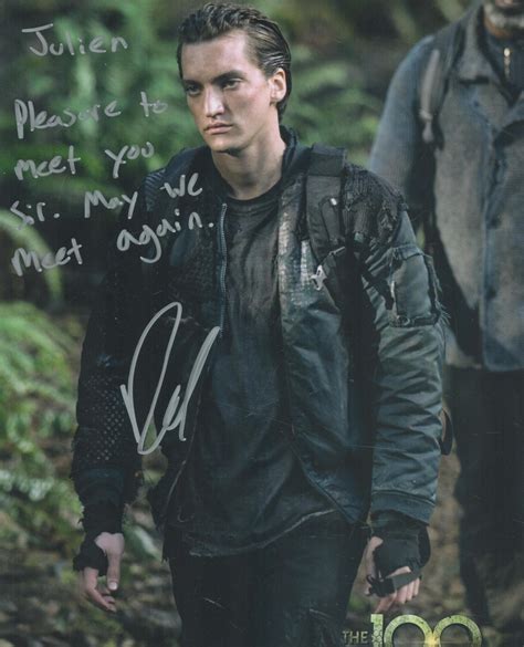 At Auction: Richard Harmon (The 100) signed 10 x 8 inch colour photo