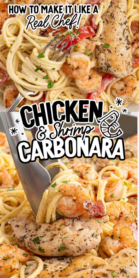 chicken and shrimp carbonara from olive garden 4
