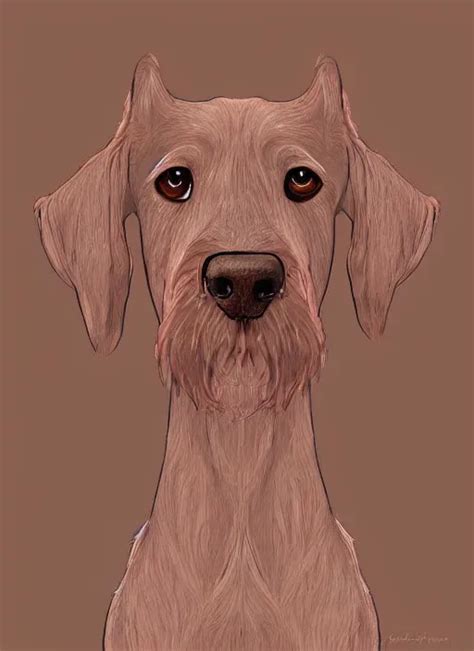 digital art, illustrator brown short haired dashhound | Stable ...