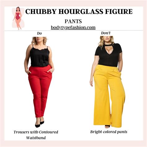 Pants Guide for Chubby Hourglass - Fashion for Your Body Type