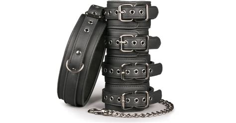 easytoys fetish set  collar ankle  wrist cuffs bdsm spielzeug