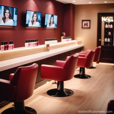 Interior of Nail Masters Salon | Stable Diffusion Online