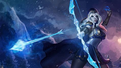 Download latest Ashe League of Legends 4K Wallpaper, images, pictures