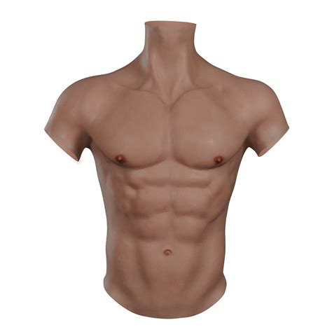 Buy Realistic Half Body Muscle Chest Silicone Muscle Vest Soft Male s