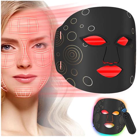 JICHAMOXY LED Facial Mask Light Therapy Red Light Therapy for Face