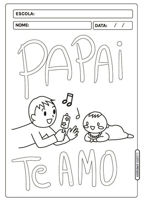 20 Desenhos Dia dos Pais para imprimir e colorir - Atividades educativas
