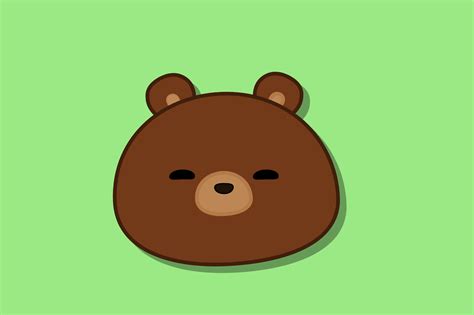 Happy Cute Brown Bear Illustration Graphic by MasJames · Creative Fabrica