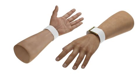 Hand Wearing Whoop 4 Tracker White 3D Model $69 - .3ds .blend .c4d .fbx ...