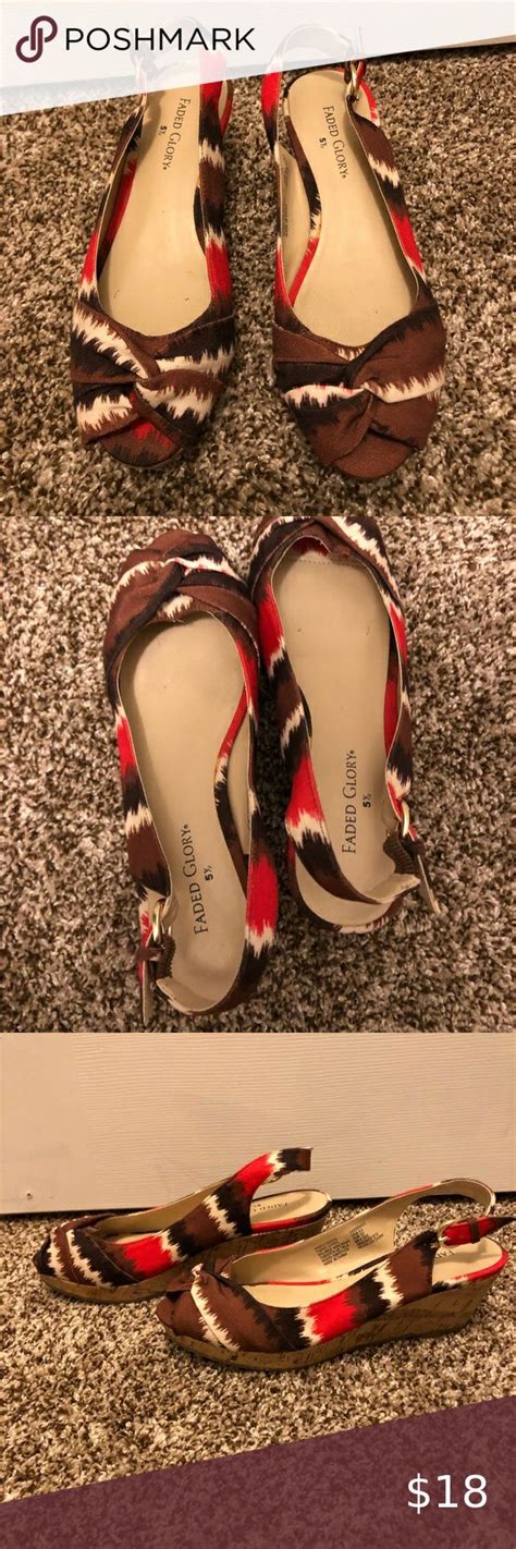 Faded Glory open-toed heels. Size 5.5. | Heels, Open toed heels ...