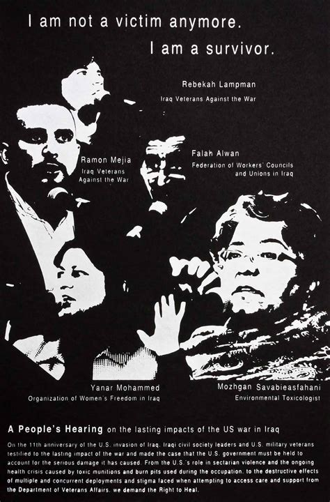 I am not a victim anymore. - Justseeds