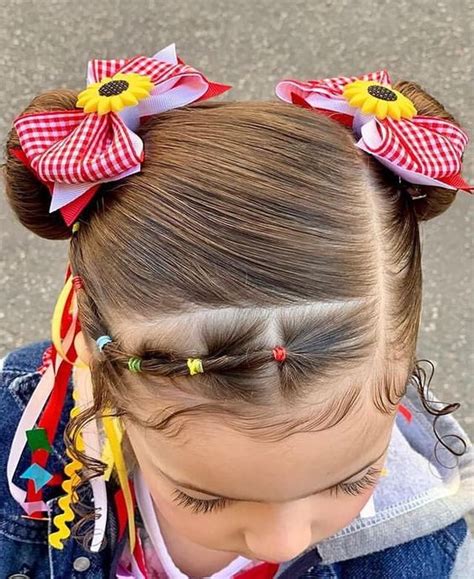 Penteados Para Festa Junina Infantil Cabelo Curto - 46 Penteados para Festa Junina – Dicas de Cabelo