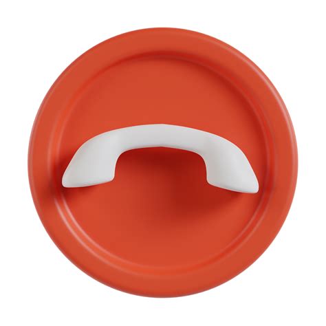 Phone Call Reject 3D Icon 47409747 PNG