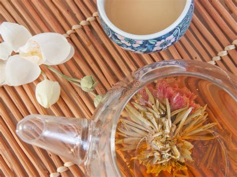 fashioned tea stock photo image  white brewing