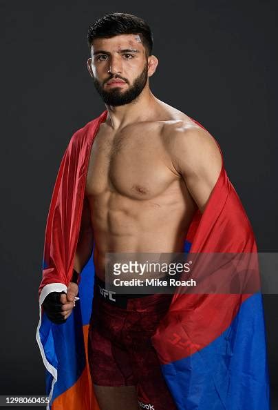 Arman Tsarukyan of Armenia poses for a portrait after his victory ...