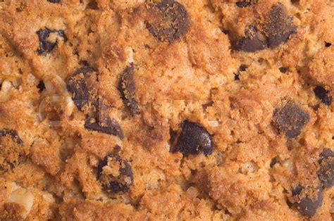 chocolate chip cookies texture background stock image colourbox