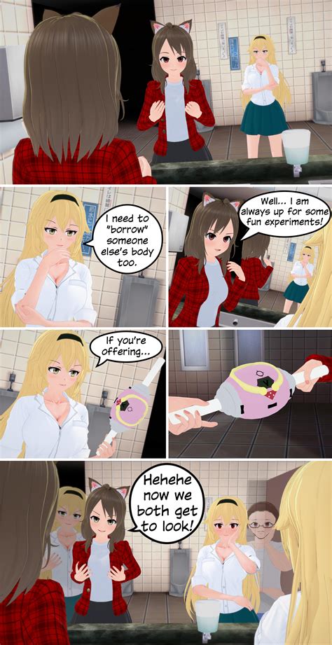 Bodyswap with Fan comic by Kawaii-Tsunaho on DeviantArt