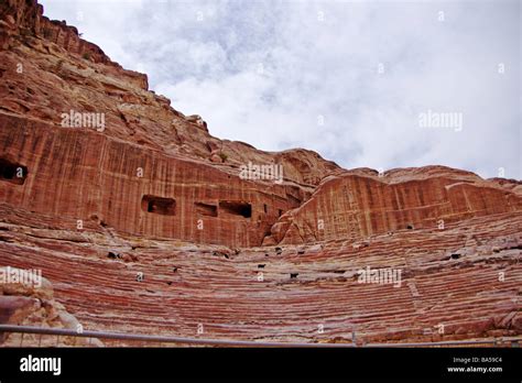 The Great Theatre at Petra Stock Photo - Alamy