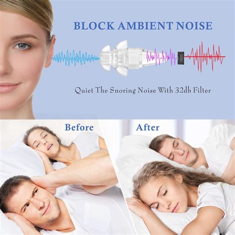 Sleeping Ear Plugs-2 Pairs Ultra Comfortable & Reusable Noise Reduction ...