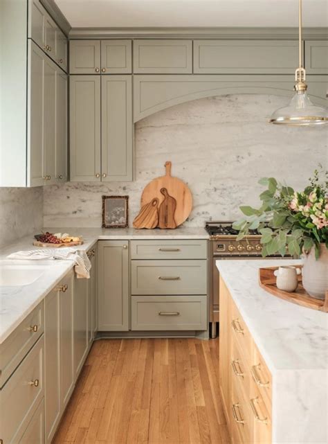 50 Stylish And Welcoming Sage Green Kitchens - DigsDigs