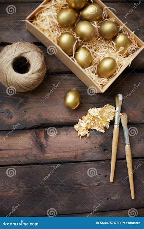 easter preparations stock photo image  easter craft