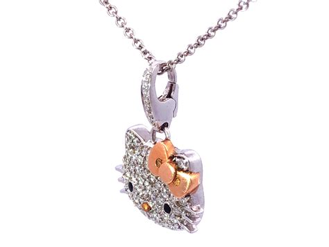 Kimora Lee Simmons Sanrio Hello Kitty 18k White Gold and Diamond