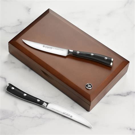 Wusthof Classic Ikon Steak Knives - 6 Piece Set with Case – Cutlery and ...