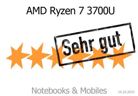 AMD Ryzen 7 3700U (Laptop) im Test - Notebooks und Mobiles