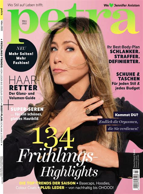 Jennifer Aniston - Petra Magazine March 2022 Issue • CelebMafia