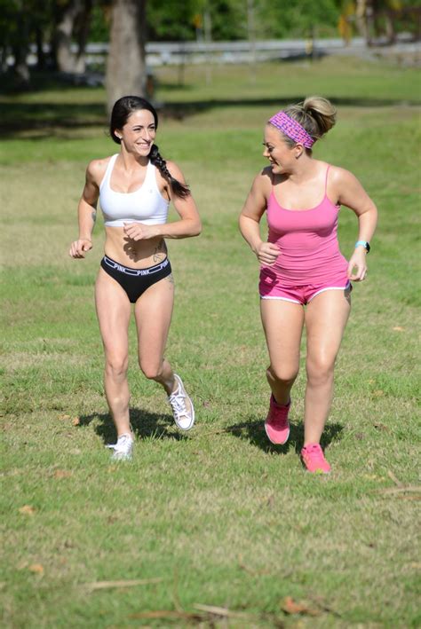 CARMEN VALENTINA nad CLEO on the Set of a Photoshoot at a Park in Miami