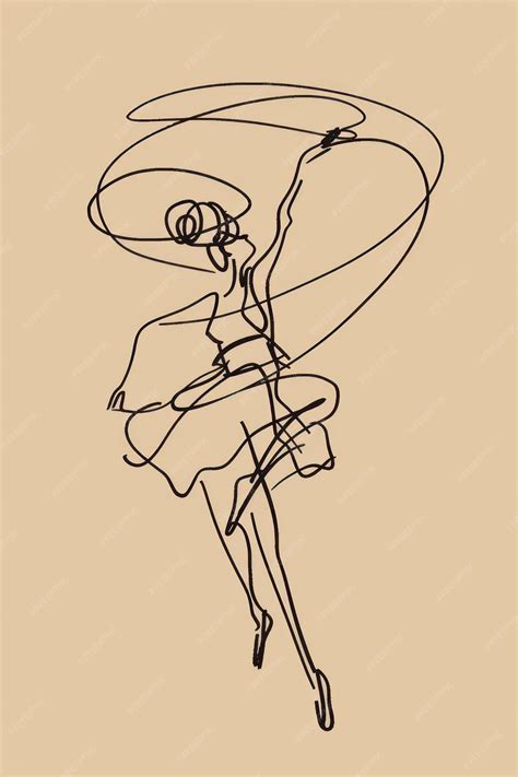 hand drawn  dance drawing illustrated recreation premium ai