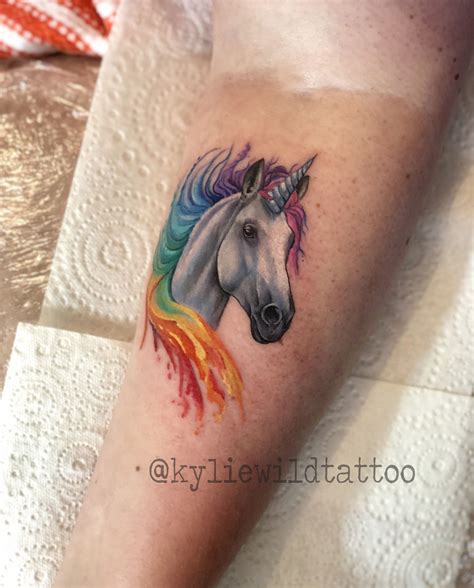 rainbow unicorn tattoo unicorn tattoo designs unicorn tattoos horse
