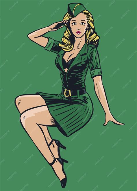 Sexy Cartoon Pin Up Girl