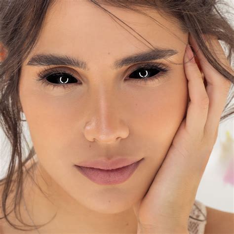 Black Full Eye Sclera Contact Lenses | Spooky Eyes