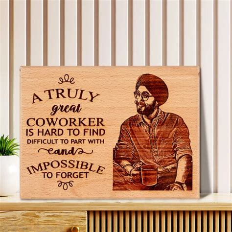 Farewell Gift - Personalized Engraved Wooden Photo Frame - Incredible Gifts