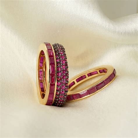 Mila Gold and Ruby Ring Set – MOI - Boutique Everyday Luxury