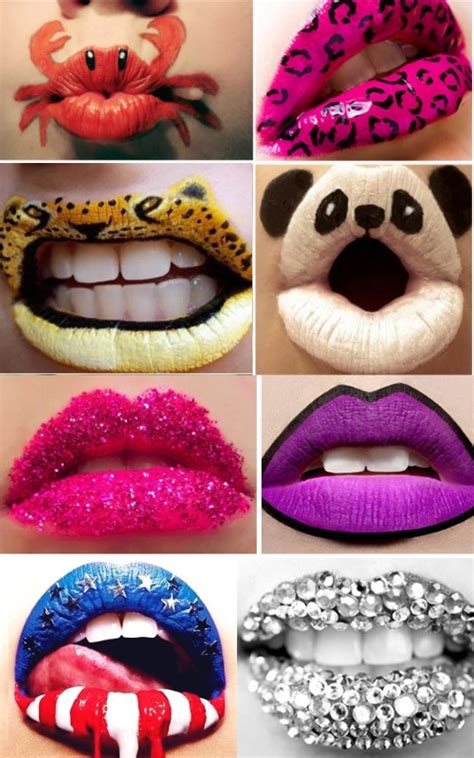 ideas  lip art  pinterest red leopard makeup lips