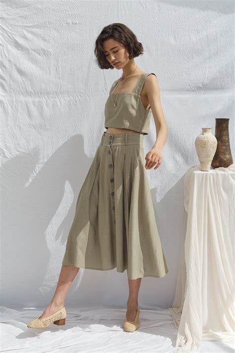 All That Remains Faye Skirt - Forest | Garmentory