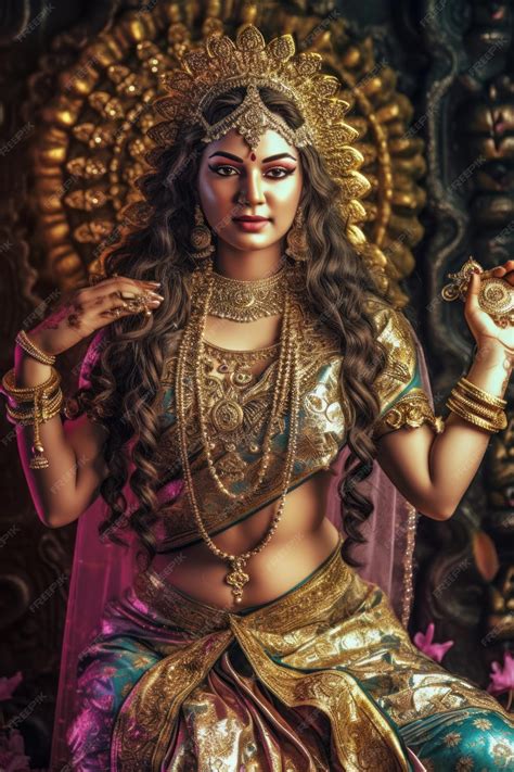 Premium Photo | Beautiful hindu goddess sati generative ai