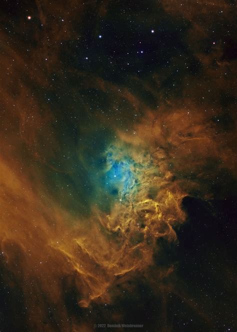 Stairway To Heaven Through Fire And Flames - IC405 - Flaming Star