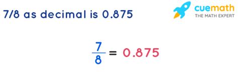 What is 7/8 as a Decimal? [Solved]
