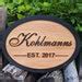 Rustic Outdoor Personalized Wood Sign, Farmhouse, Cedar, Custom Last ...