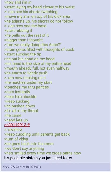 Anon develops incest fetish : r/greentext