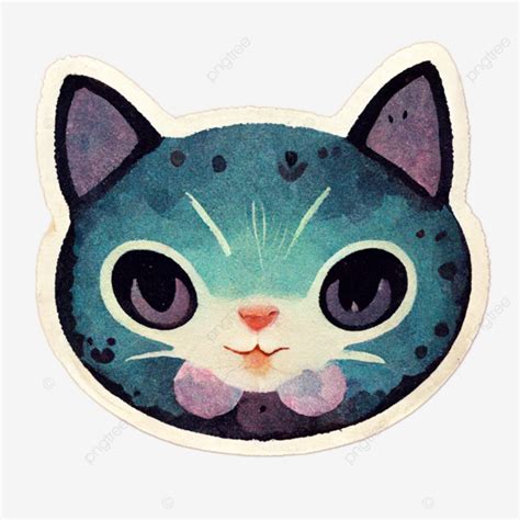 cute pussy cat sticker pussy cat sticker cat png transparent clipart