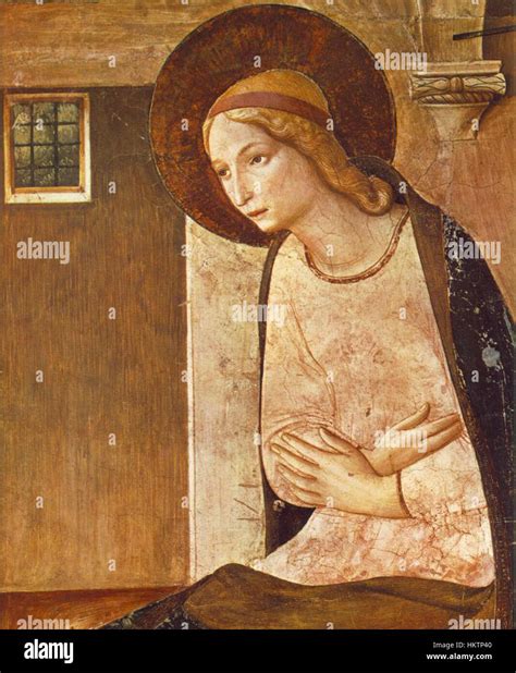 Fra Angelico - The Annunciation (detail) - WGA00556 Stock Photo - Alamy