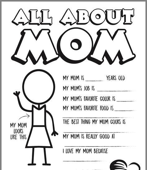 All About Mom Template, It Is A Fun And Creative Way To.