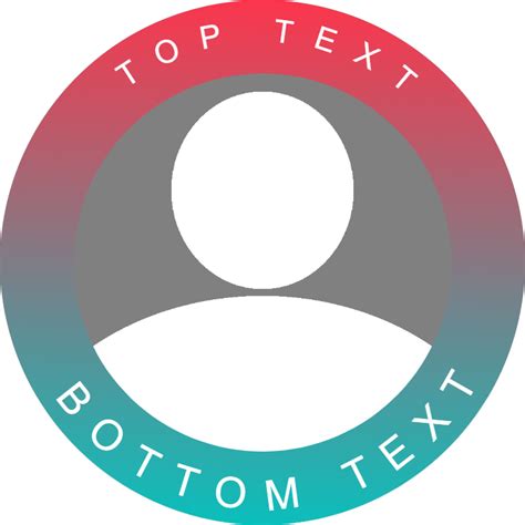 rounded profile picture maker  colorful blue  orange  border