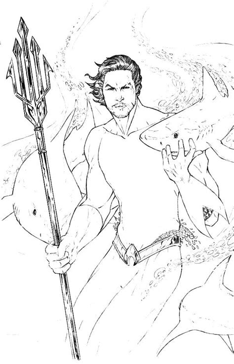 Aquaman Da Colorare - Disegni di Aquaman da colorare - Disegni da stampare