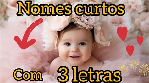 Nomes Femininos Com 3 Letras - Nomes curtos com 3 Letras - nomes Femininos - YouTube