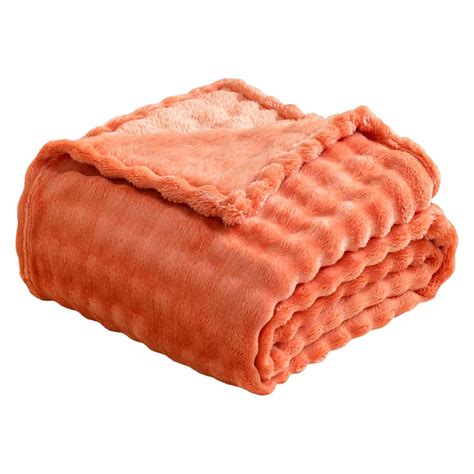 Cuxi Plush Throw Blanket, Bubble Flannel Blanket for Bed, Lightweight